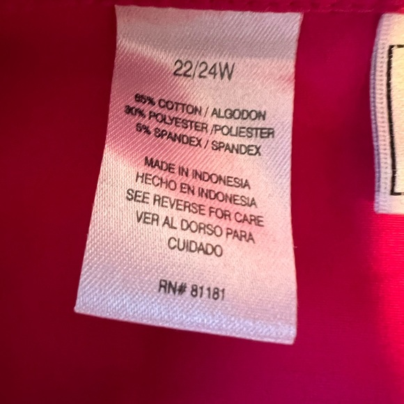 Kathy Che Stretch Pink Button Down Shirt with Silver Grommet/Embellishments - Picture 5 of 5